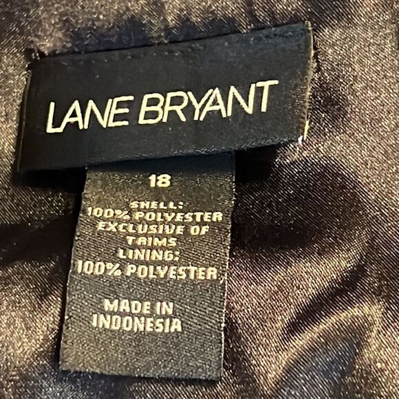 Lane Bryant Crepe and Lace Trimmed Tiered Dress - Size 18 - Picture 16 of 16